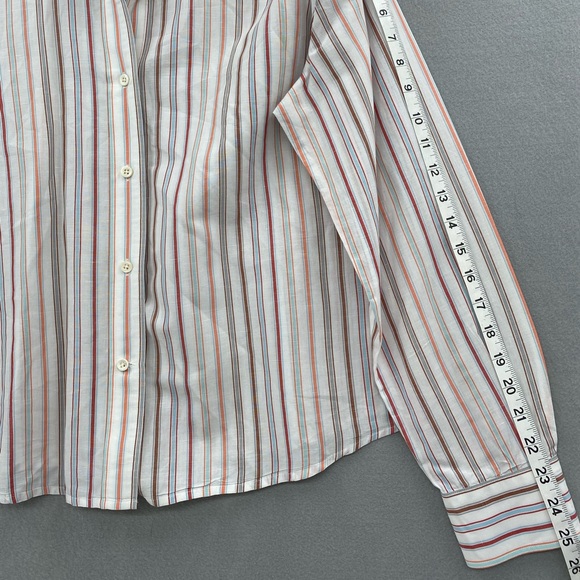 Vintage Faconnable Button-down Linen Blend Shirt - Picture 7 of 10